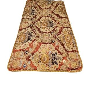 Waterford Linens King Sham 20"x36" Cord Trim Reversible Rust & Gold